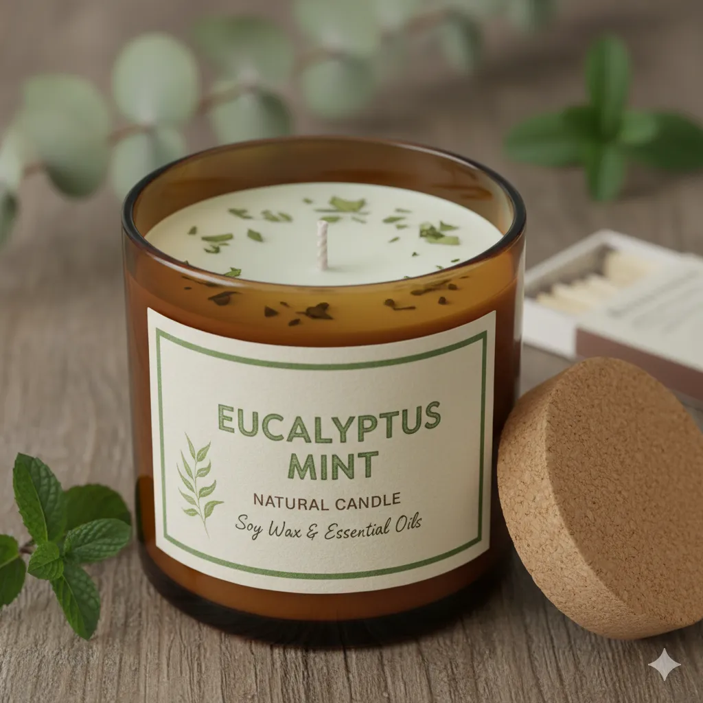 Eucalyptus Mint Natural Candle